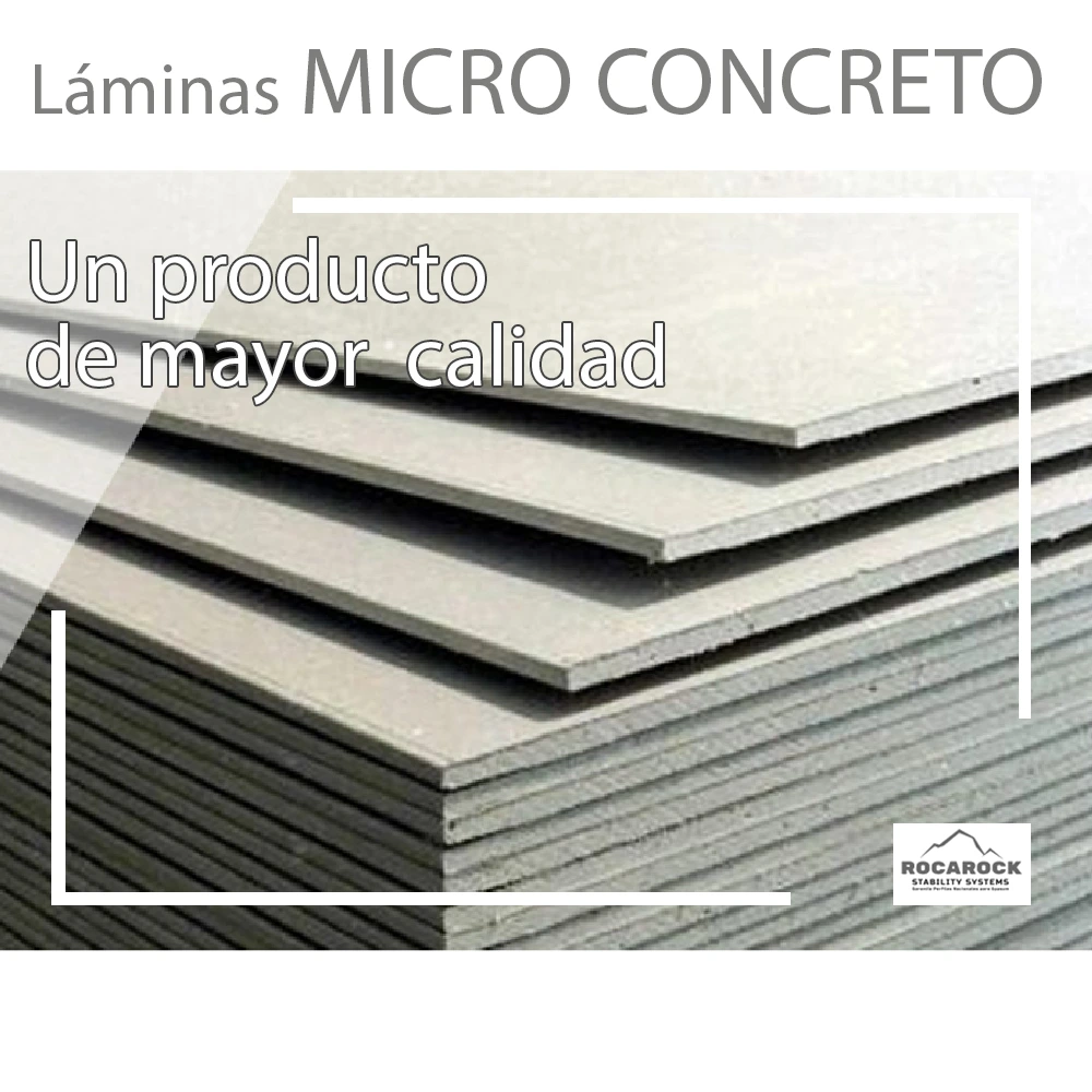 Láminas de microconcreto